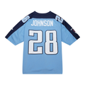 Tlead T.Titans #28 Chris Johnson Mitchell & Ness Light Blue Legacy Replica Jersey Stitched Puhic Game Jerseys