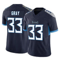 Tlead T.Titans #33 Cedric Gray Player Navy Limited Vapor F.U.S.E. Home Game Stitched Jerseys