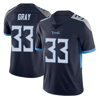 Tlead T.Titans #33 Cedric Gray Player Navy Limited Vapor Untouchable Home Game Stitched Jerseys