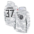 Tlead T.Titans #37 Amani Hooker Player Camo Arctic Salute to Service Pullover Hoodies Home Game Stitched Jerseys