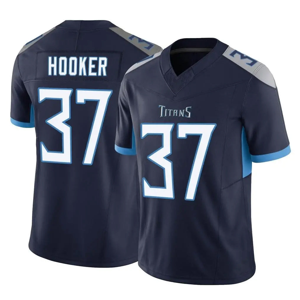 Tlead T.Titans #37 Amani Hooker Player Navy Limited Vapor F.U.S.E. Home Game Stitched Jerseys