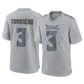 Tlead T.Titans #3 Tommy Townsend Player Gray Atmosphere Fashion Home Game Stitched Jerseys