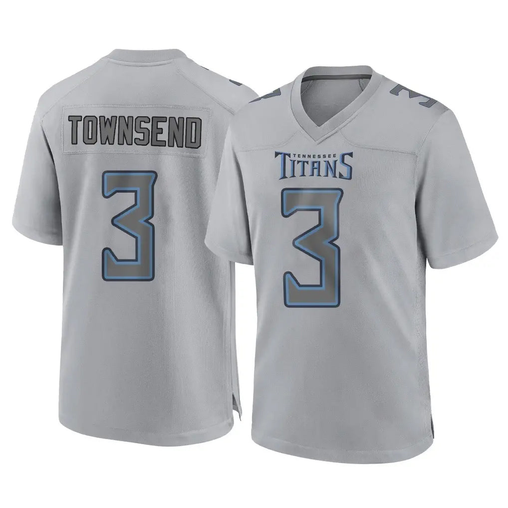 Tlead T.Titans #3 Tommy Townsend Player Gray Atmosphere Fashion Home Game Stitched Jerseys