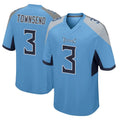 Tlead T.Titans #3 Tommy Townsend Player Light Blue Home Game Stitched Jerseys