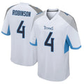 Tlead T.Titans #4 Wan'Dale Robinson Player White Home Game Stitched Jerseys