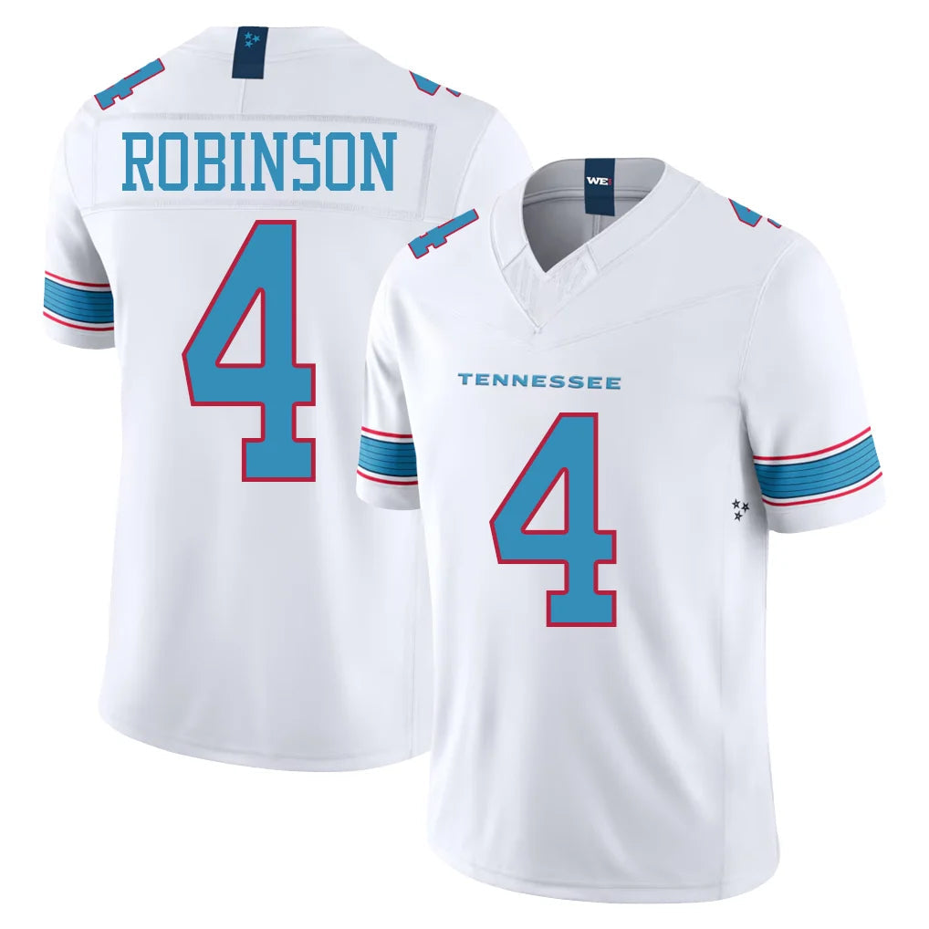 Tlead T.Titans #4 Wan'Dale Robinson Player White Limited Vapor F.U.S.E. Home Game Stitched Jerseys