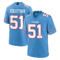 Tlead T.Titans #51 Austin Schlottmann Player Light Blue 2026 Game Home Stitched Jerseys