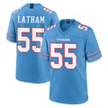 Tlead T.Titans #55 JC Latham Player Light Blue 2026 Game Home Stitched Jerseys