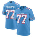 Tlead T.Titans #77 Peter Skoronski Player Light Blue 2026 Game Home Stitched Jerseys