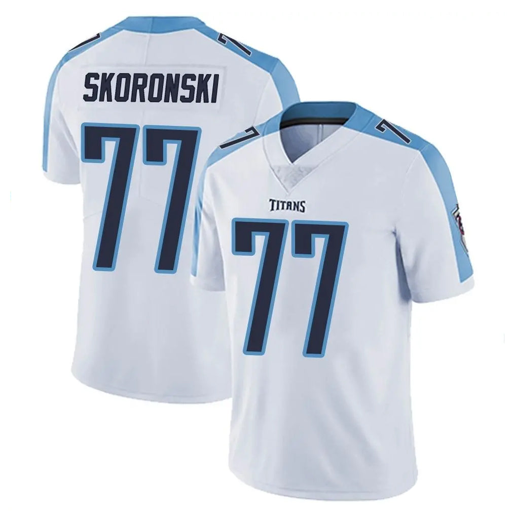 Tlead T.Titans #77 Peter Skoronski Player White Limited Vapor Untouchable Home Game Stitched Jerseys