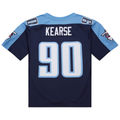 Tlead T.Titans #90 Jevon Kearse Mitchell & Ness Navy 1999 Legacy Replica Jersey Tennessee Titans Jevon Kearse Mitchell & Ness Navy 1999 Legacy Replica Jersey