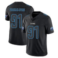 Tlead T.Titans #91 John Franklin-Myers Player Black Impact Limited Home Game Stitched Jerseys