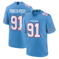 Tlead T.Titans #91 John Franklin-Myers Player Light Blue 2026 Game Home Stitched Jerseys