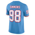 Tlead T.Titans #98 Jeffery Simmons Player Light Blue Vapor F.U.S.E. Limited Stitched Jerseys