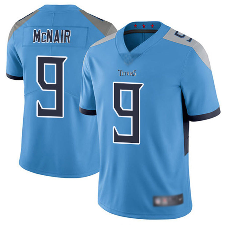 Tlead T.Titans #9 Steve McNair Player Light Blue Vapor Limited Stitched Jerseys