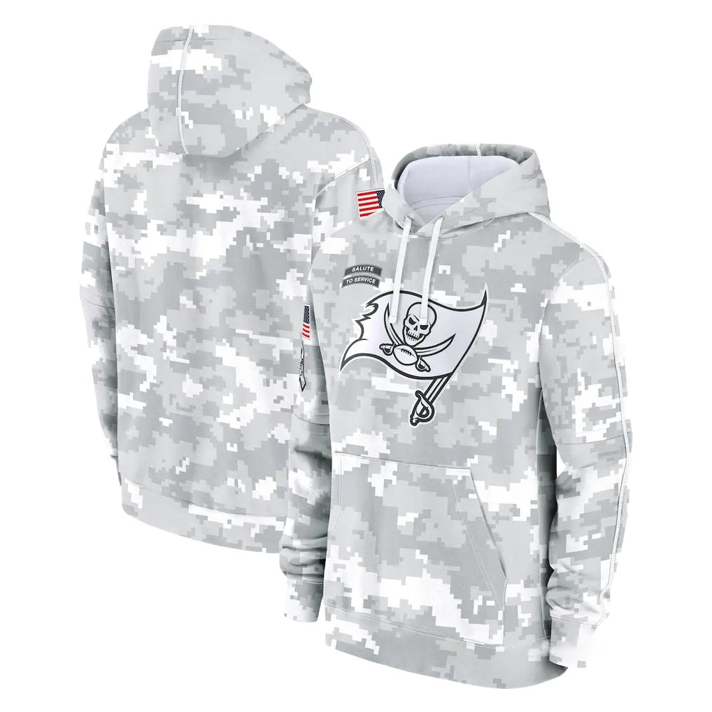 Tlead TB.Buccaneers  Blank Player Arctic Camo Limited Salute to Service Pullover Hoodies Game Stitched Jerseys