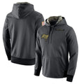 Tlead TB.Buccaneers  Blank Player Gray Salute to Service Sideline Performance Pullover Hoodies Home Game Stitched Jerseys