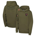 Tlead TB.Buccaneers  Blank Player Olive Salute to Service Pullover Hoodies Limited Stitched Jerseys
