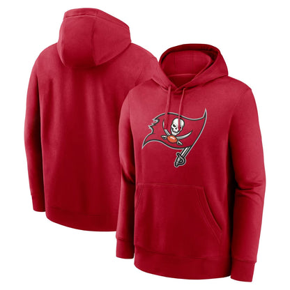 Tlead TB.Buccaneers  Blank Player Red LOGO Pullover Hoodie Home Game Stitched Jerseys