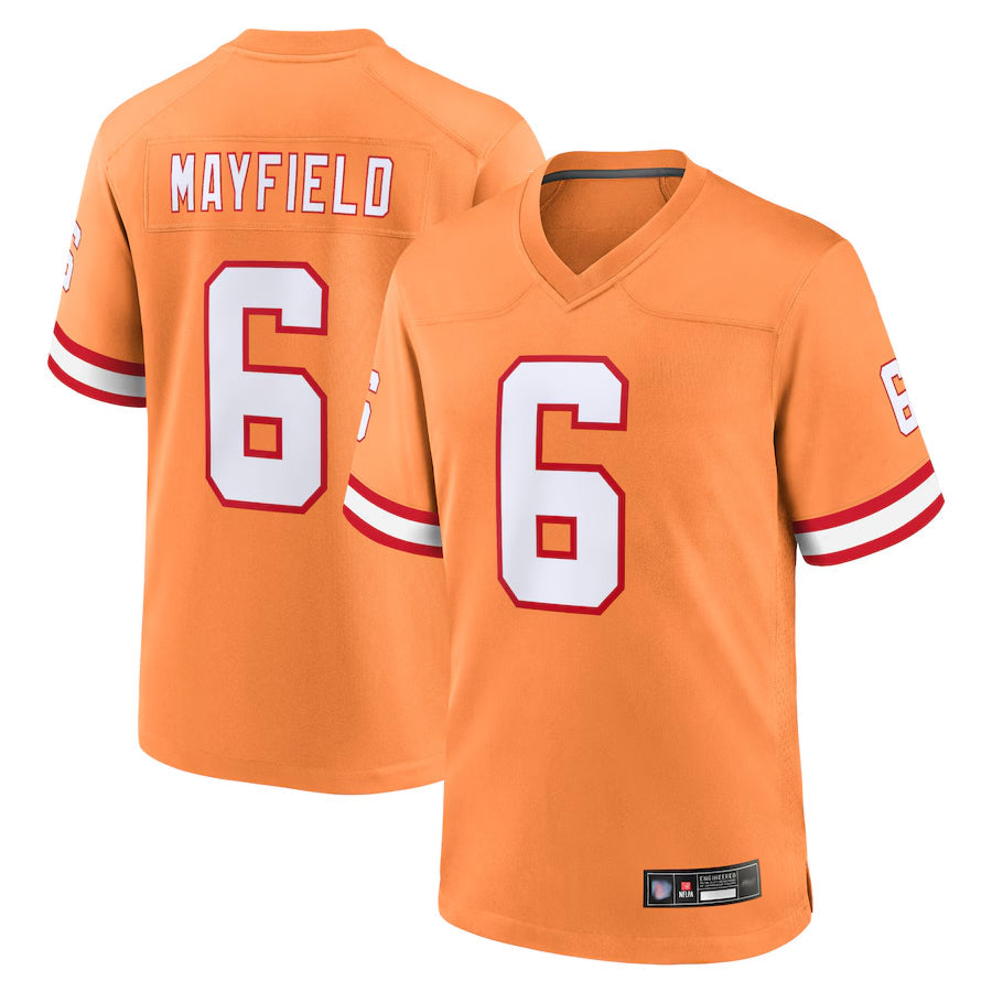 Tlead TB.Buccaneers #6 Baker Mayfield Secondary Alternate Game Player Stitched Jerseys