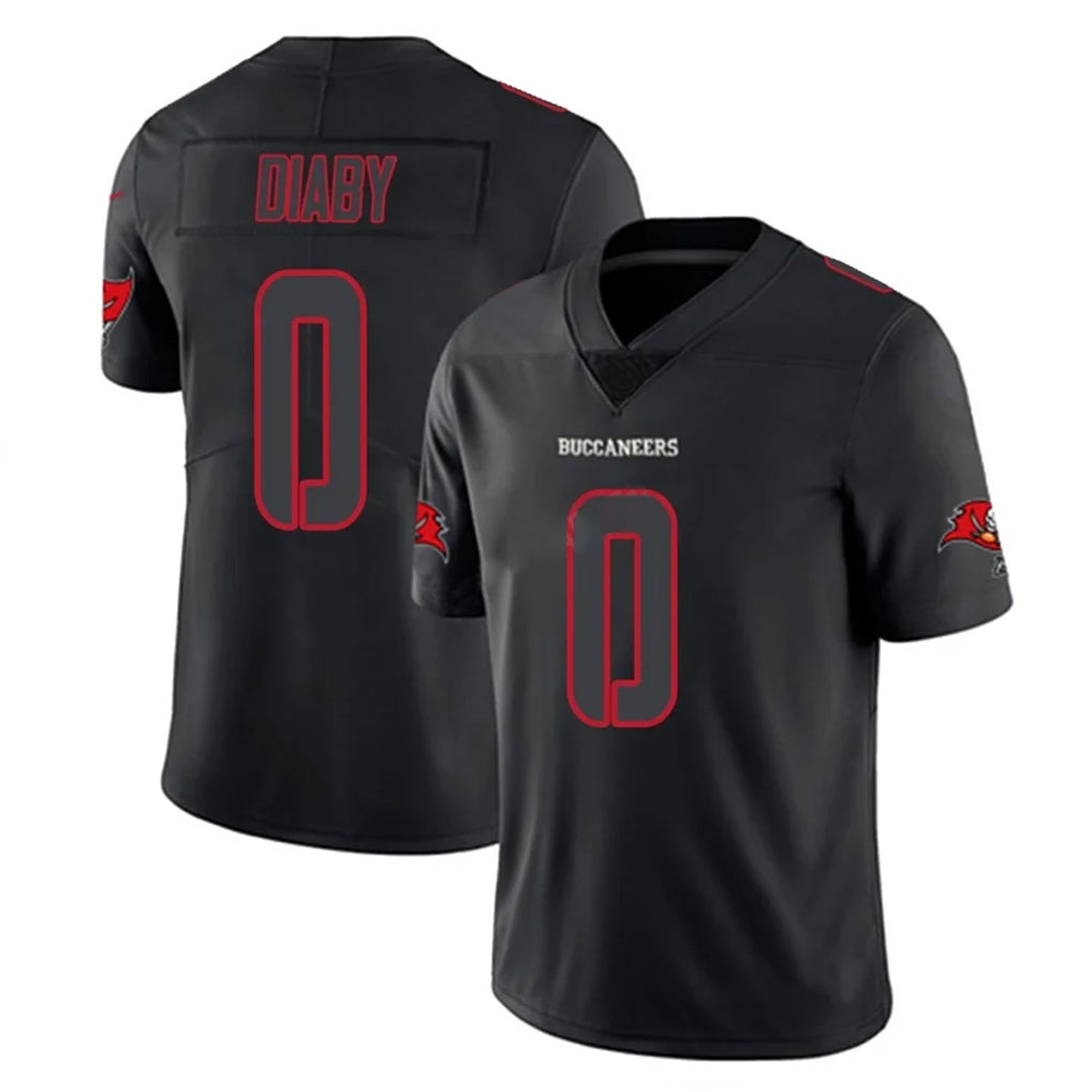 Tlead TB.Buccaneers #0 Yaya Diaby Player Black Impact Limited Home Game Stitched Jerseys