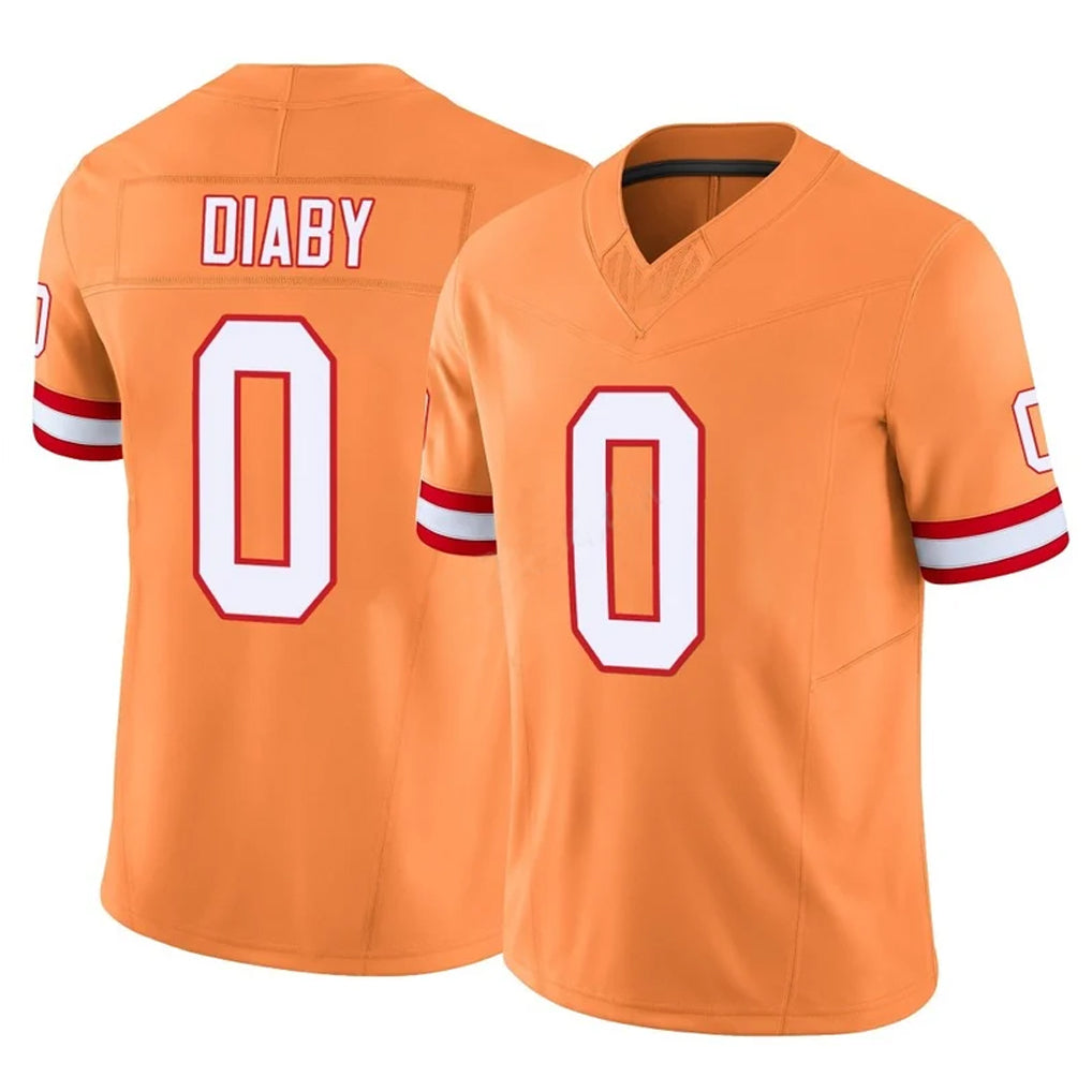 Tlead TB.Buccaneers #0 Yaya Diaby Player Orange Limited Vapor F.U.S.E. Home Game Stitched Jerseys