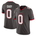 Tlead TB.Buccaneers #0 Yaya Diaby Player Pewter Limited Alternate Vapor Home Game Stitched Jerseys