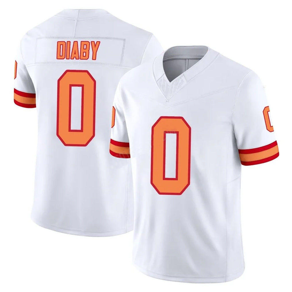 Tlead TB.Buccaneers #0 Yaya Diaby Player White Limited '76 Vapor F.U.S.E. Home Game Stitched Jerseys