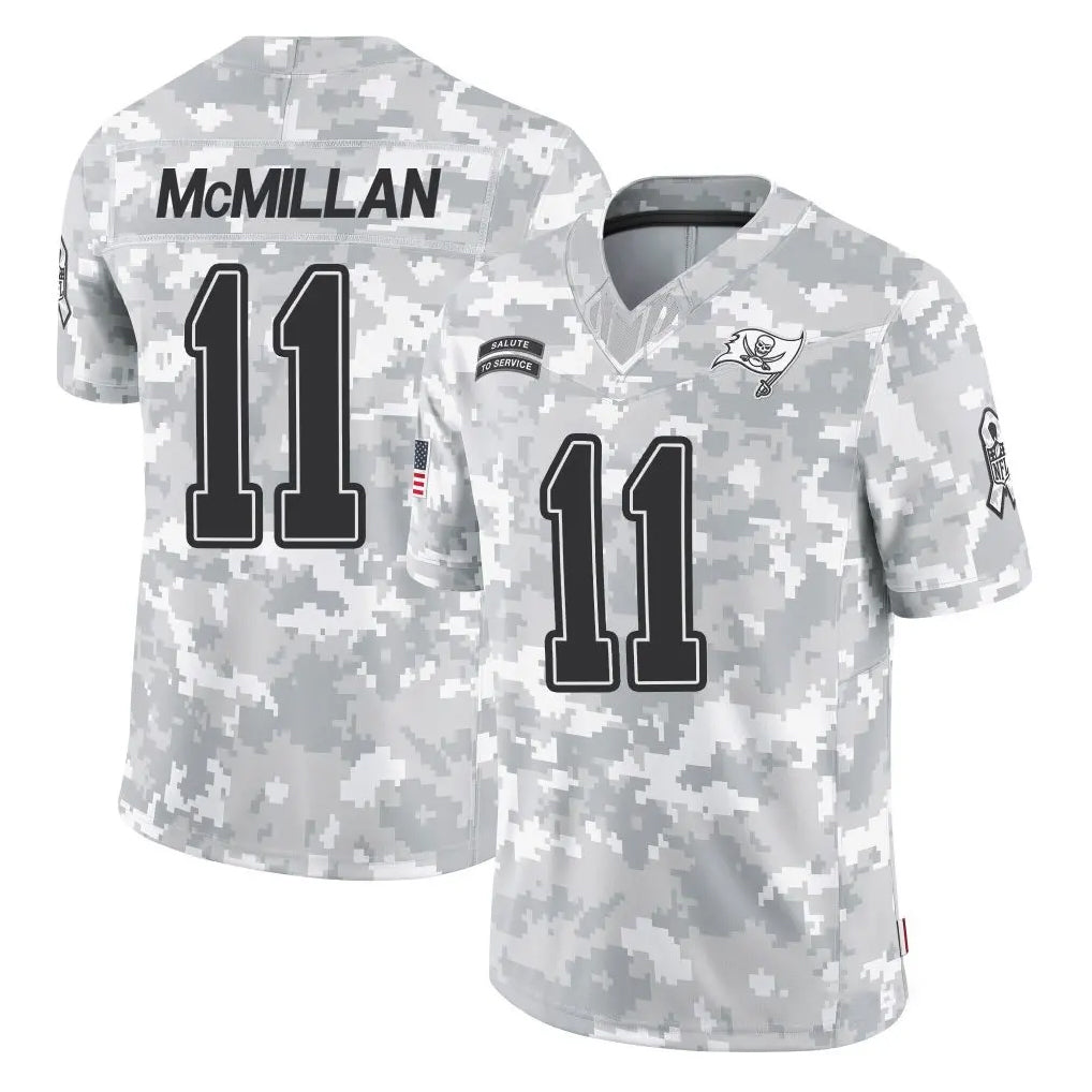 Tlead TB.Buccaneers #11 Jalen McMillan Player Arctic Camo Limited Salute To Service Home Game Stitched Jerseys