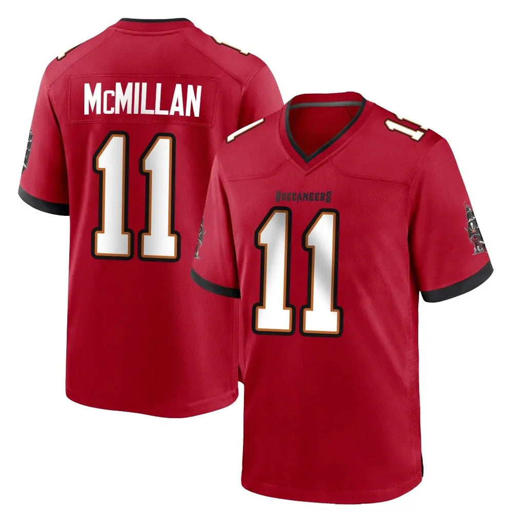 Tlead TB.Buccaneers #11 Jalen McMillan Player Red Home Game Stitched Jerseys