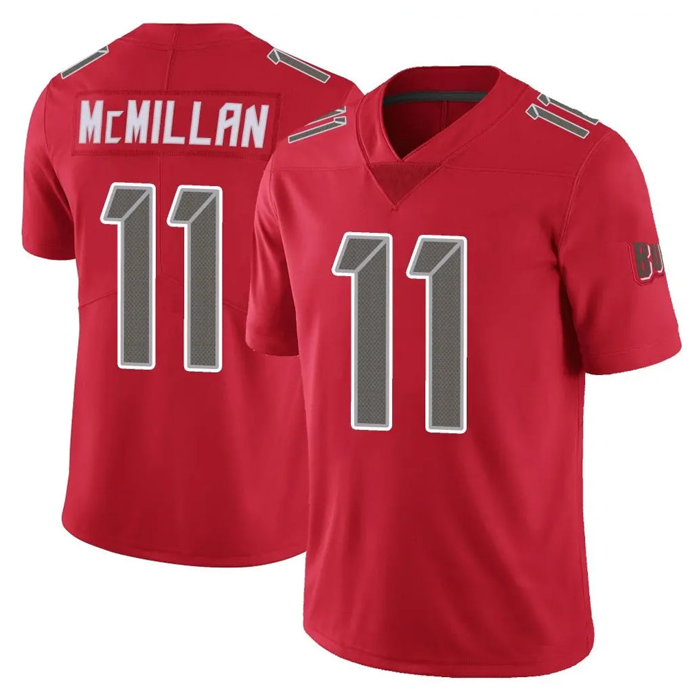 Tlead TB.Buccaneers #11 Jalen McMillan Player Red Limited Color Rush Home Game Stitched Jerseys