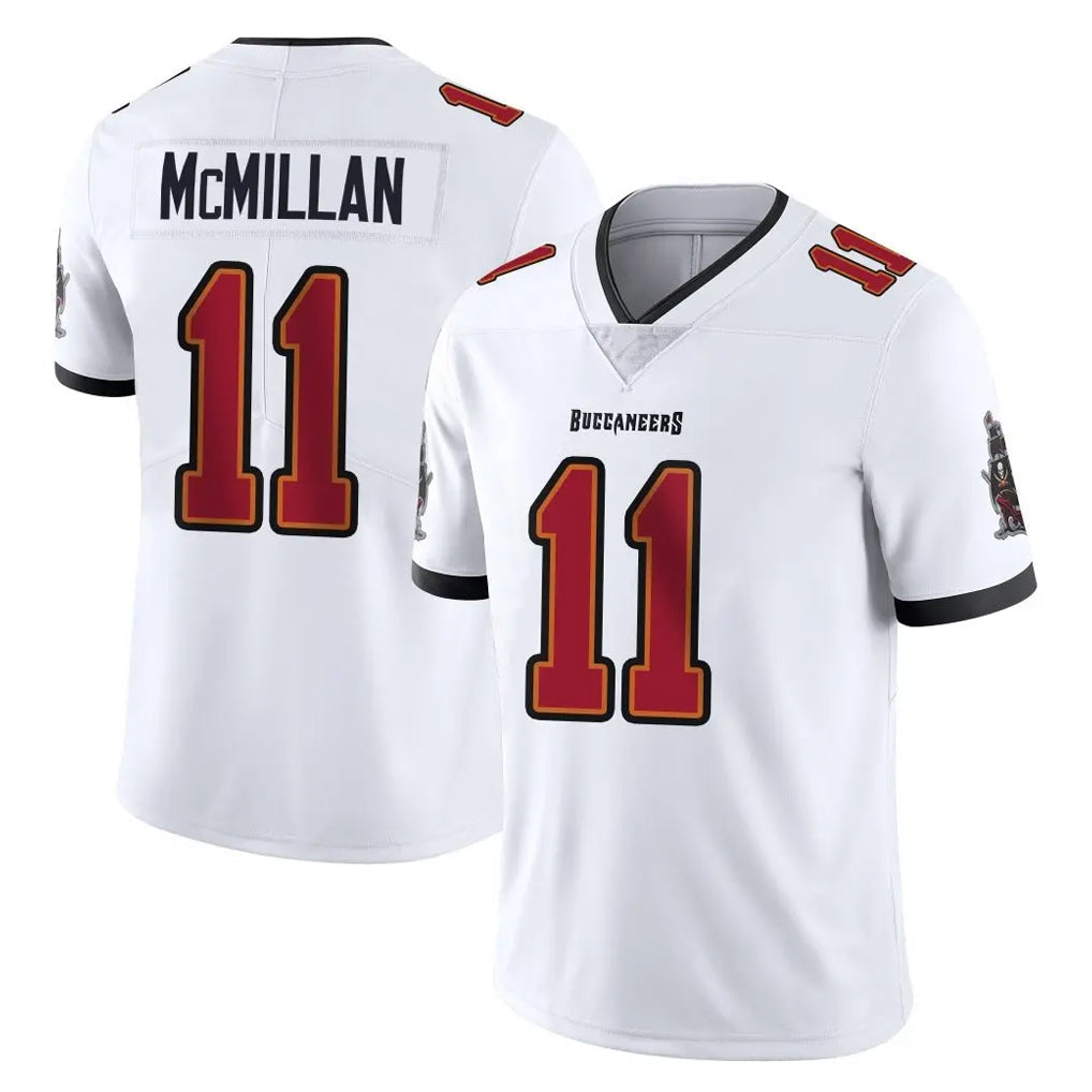 Tlead TB.Buccaneers #11 Jalen McMillan Player White Limited Vapor F.U.S.E. Home Game Stitched Jerseys