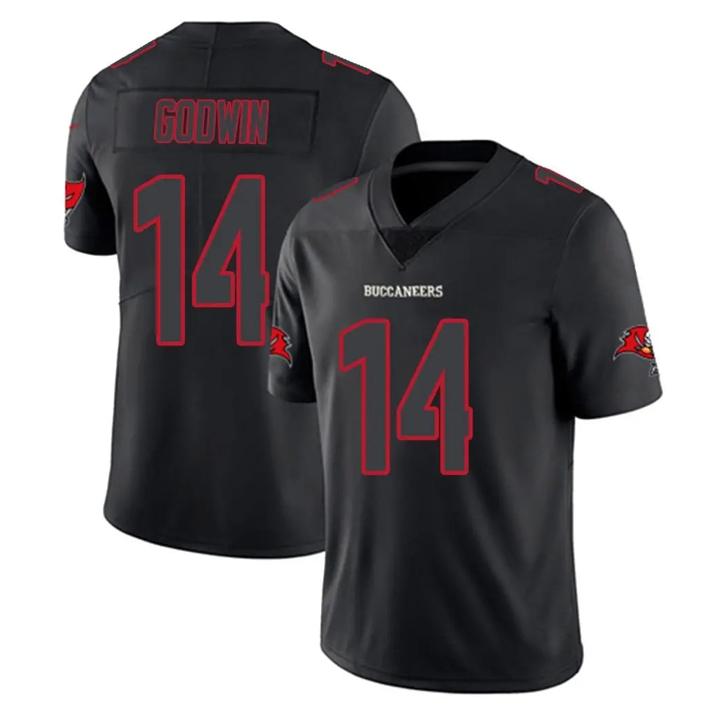 Tlead TB.Buccaneers #14 Chris Godwin Jr. Player Black Impact Limited Home Game Stitched Jerseys