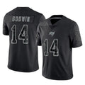 Tlead TB.Buccaneers #14 Chris Godwin Jr. Player Black Reflective Limited Home Game Stitched Jerseys