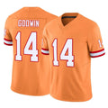 Tlead TB.Buccaneers #14 Chris Godwin Jr. Player Orange Limited Vapor F.U.S.E. Home Game Stitched Jerseys