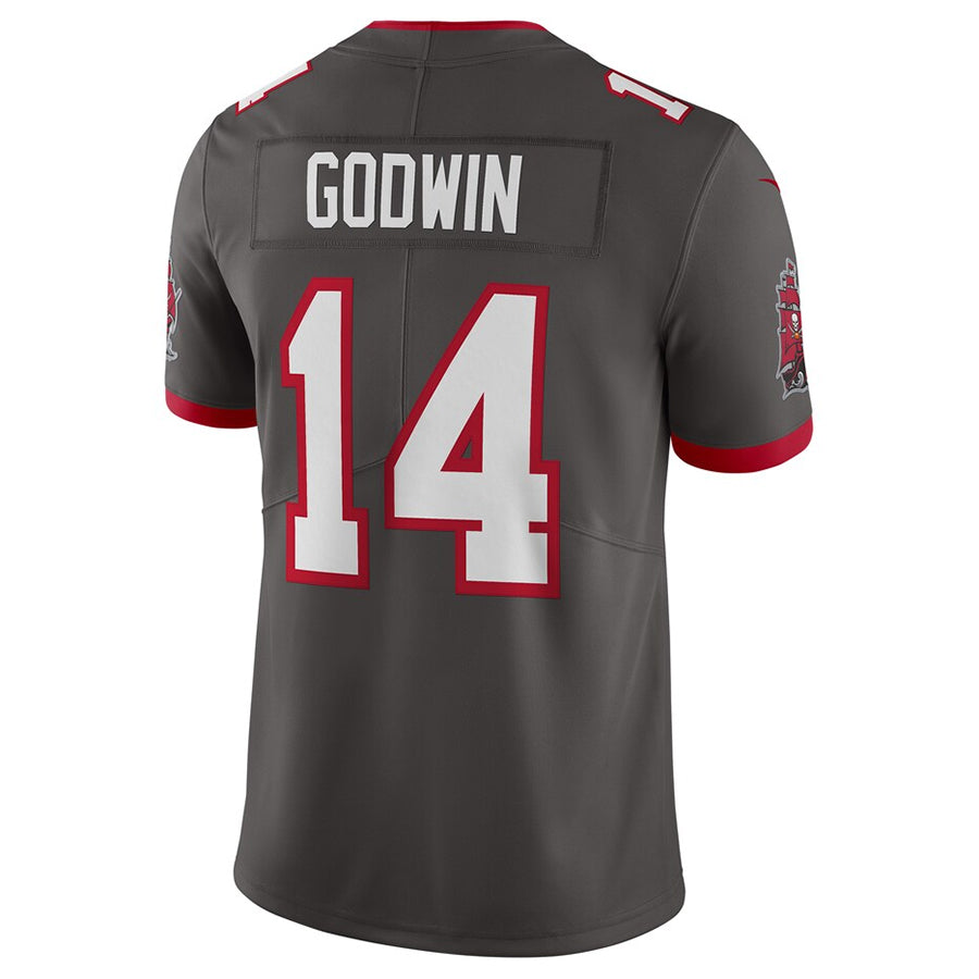 Tlead TB.Buccaneers #14 Chris Godwin Jr. Player Pewter Vapor Limited Stitched Jerseys