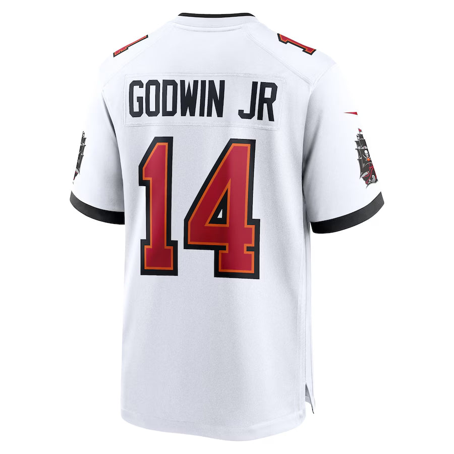 Tlead TB.Buccaneers #14 Chris Godwin Jr. Player White Game Home Stitched Jerseys