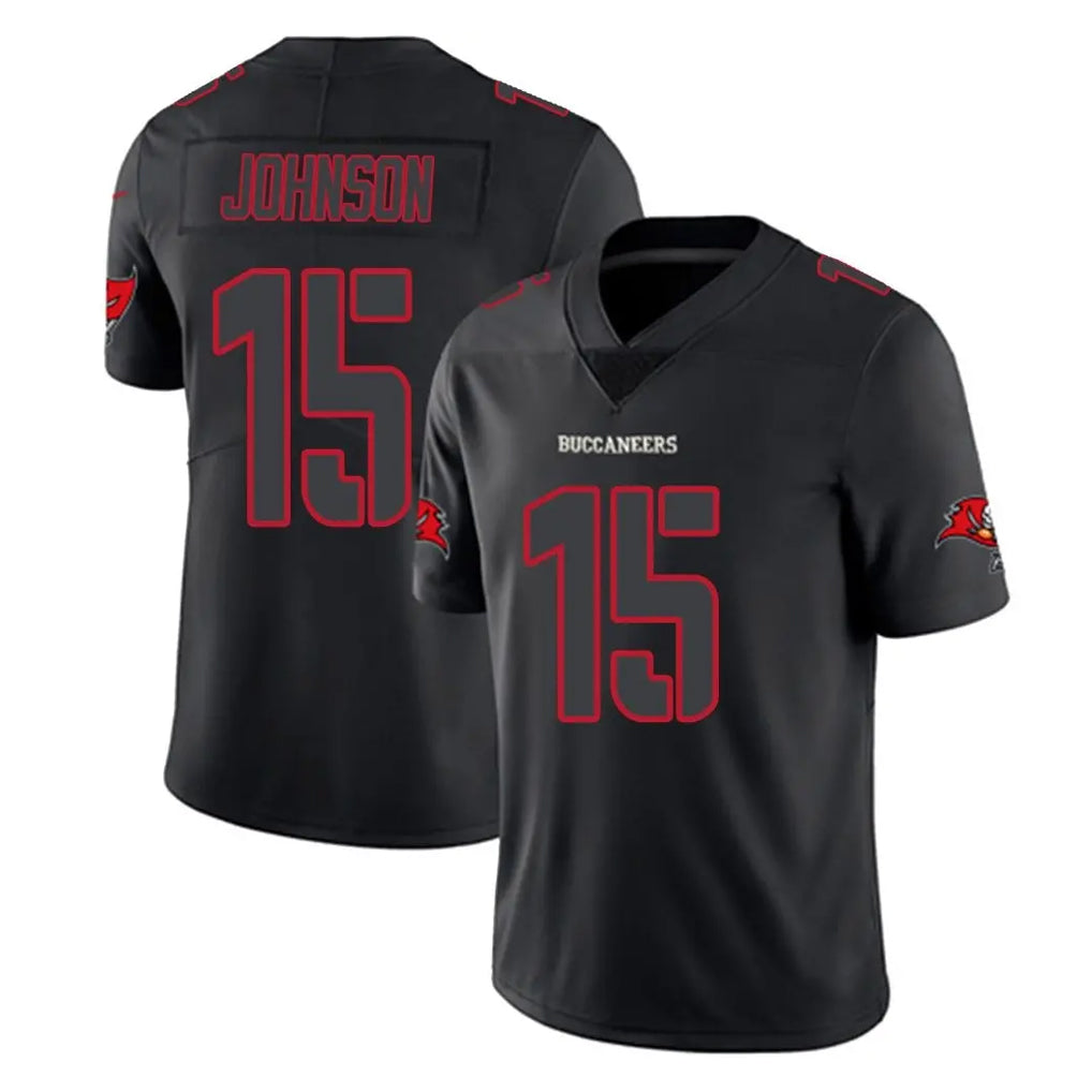 Tlead TB.Buccaneers #15 Tez Johnson Player Black Impact Limited Home Game Stitched Jerseys
