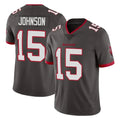 Tlead TB.Buccaneers #15 Tez Johnson Player Pewter Limited Alternate Vapor Home Game Stitched Jerseys