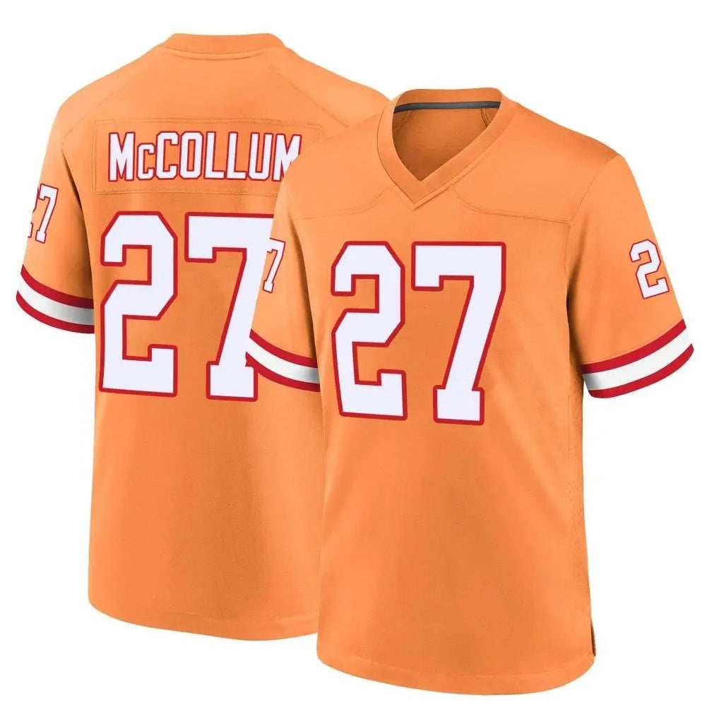 Tlead TB.Buccaneers #27 Zyon McCollum Player Orange Throwback Home Game Stitched Jerseys