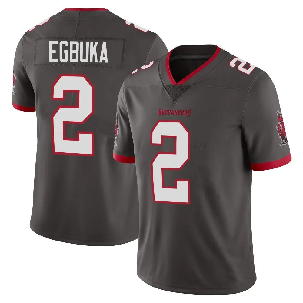 Tlead TB.Buccaneers #2 Emeka Egbuka Player Limited Pewter Alternate Vapor Stitched Jerseys
