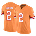Tlead TB.Buccaneers #2 Emeka Egbuka Player Orange Vapor F.U.S.E. Limited Stitched Jerseys