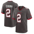 Tlead TB.Buccaneers #2 Emeka Egbuka Player Pewter Alternate Home Game Stitched Jerseys