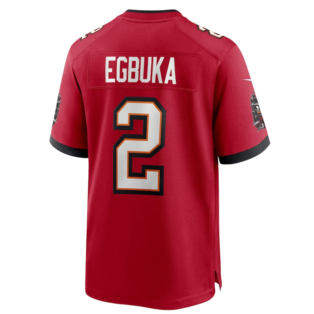 Tlead TB.Buccaneers #2 Emeka Egbuka Player Red Home Game Stitched Jerseys