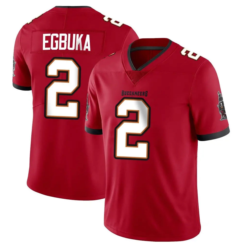 Tlead TB.Buccaneers #2 Emeka Egbuka Player Red Limited Vapor Home Game Stitched Jerseys