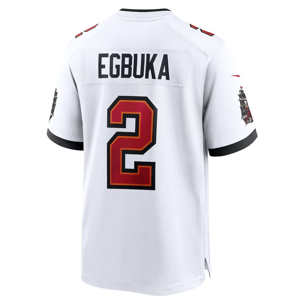 Tlead TB.Buccaneers #2 Emeka Egbuka Player White Home Game Stitched Jerseys