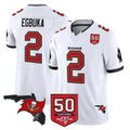 Tlead TB.Buccaneers #2 Emeka Egbuka Player White Limited 2026 Season Vapor F.U.S.E. Home Game Stitched Jerseys