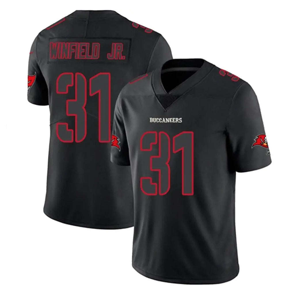 Tlead TB.Buccaneers #31 Antoine Winfield Jr. Player Black Impact Limited Home Game Stitched Jerseys