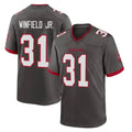 Tlead TB.Buccaneers #31 Antoine Winfield Jr. Player Pewter Alternate Home Game Stitched Jerseys