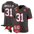 Tlead TB.Buccaneers #31 Antoine Winfield Jr. Player Pewter Limited 2026 Season Vapor F.U.S.E. Home Game Stitched Jerseys